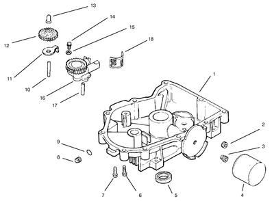 Oil Pan/Lubrication Diagram and Parts List for 30183 695101 - 699999 Toro Lawn Tractor Accessories