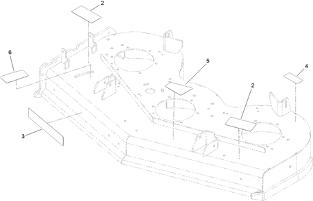 Deck Decal Assembly No. 139-8093 Diagram and Parts List for 72504TE 412200000 - 414299999 Toro Lawn Mower
