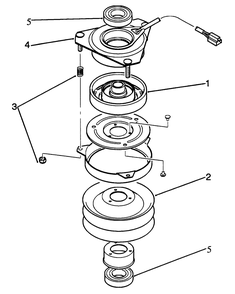 Clutch Assembly 78-6990 Diagram and Parts List for 22-14O502 2000001 - 2999999 Toro Lawn Tractor