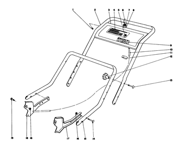 Handle Assembly Diagram and Parts List for 20440 5000001 - 5999999 Toro Lawn Mower
