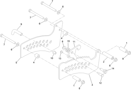 Latching Kit Assembly Diagram and Parts List for 138-4890  Toro Lawn Mower