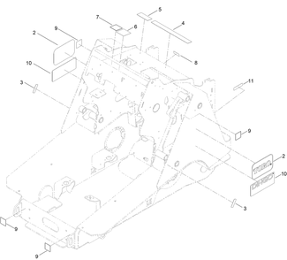 Frame Decal Assembly No.139-4750 Diagram and Parts List for 22370 410400000 - 410499999 Toro Lawn Tractor Accessories