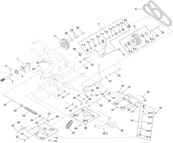 Drive Assembly Diagram and Parts List for 74316 400000000 - 999999999 Toro Lawn Tractor