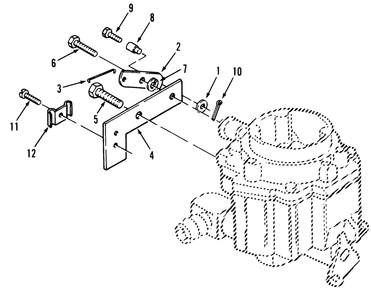 Choke Linkage Diagram and Parts List for Z1-24OE04 1000001 - 1999999 Toro Lawn Tractor