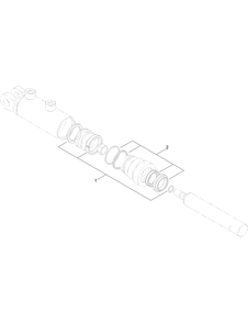 Hydraulic Cylinder Assembly No. Au117558 Diagram and Parts List for 23823W 316000001 - 316999999 Toro Lawn Tractor Accessories