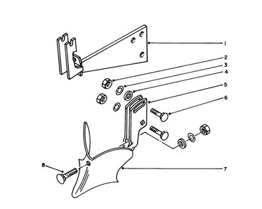8" Furrow Opener Model 59752 (Optional) Diagram and Parts List for 58150 3000001 - 3999999 Toro Tiller
