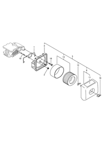 Air Cleaner Assembly Diagram and Parts List for 23897 400000000 - 999999999 Toro Lawn Tractor Accessories