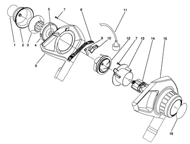 Blower Assembly Diagram and Parts List for 51547 1000001 - 1999999 Toro Lawn Tractor Accessories