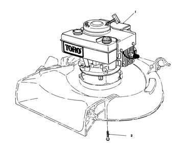 Engine Assembly Diagram and Parts List for 16340C 7000001 - 7999999 Toro Lawn Mower