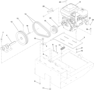 Part Location Diagram of ST57786-03 Toro Mount-Motor