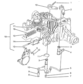 Brake Interlock Tuff Torq Transmission K61 (Toro) Diagram and Parts List for 72084 6900001 - 6999999 Toro Lawn Tractor