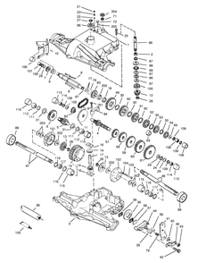 Peerless Transaxle 820-024/820-024a Diagram and Parts List for 72045 8900001 - 8900399 Toro Lawn Tractor