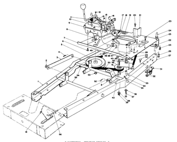 Frame Assembly Diagram and Parts List for 56036 6000001 - 6999999 Toro Lawn Tractor