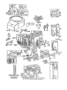 Briggs & Stratton Model No. 191707-6021-01 Diagram and Parts List for 56185 1000001 - 1999999 Toro Lawn Tractor
