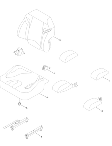 Seat Assembly No. 145-8421 Diagram and Parts List for 18765 400000000 - 999999999 Toro Lawn Tractor