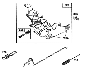 Engine Briggs & Stratton Model 124702-3115-01 Diagram and Parts List for 20214 1000001 - 1999999 Toro Lawn Mower