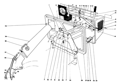 Easy-Empty Grass Catcher Model No. 59046 (Optional) Diagram and Parts List for 56125 5000001 - 5999999 Toro Lawn Tractor