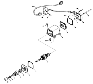 Electric Starter Motor Kit No. 37-4810 (Optional) Diagram and Parts List for 38574 1000001 - 1999999 Toro Snow Blower
