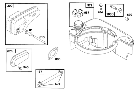 Engine Briggs & Stratton Model 12f802-0667-01 Diagram and Parts List for 20914B 69000001 - 69999999 Toro Lawn Mower