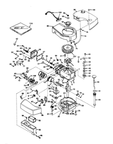 Engine Tecumseh Model No. Tnt 100-10046 (Mower Model No. 21711) Diagram and Parts List for 21711 6000001 - 6999999 Toro Lawn Mower