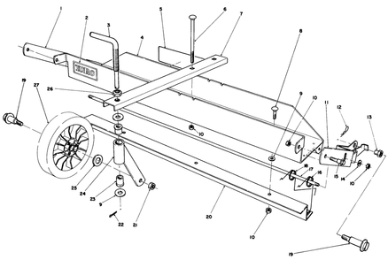 Dethatcher Kit Model No. 59126 (Optional) Diagram and Parts List for 20684 7000001 - 7999999 Toro Lawn Mower