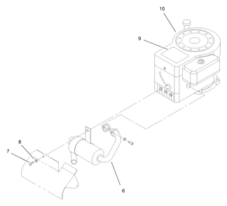 Engine Assembly Diagram and Parts List for 71208 8900001 - 8999999 Toro Lawn Tractor