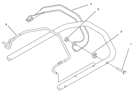 Bail Assembly Diagram and Parts List for 20821B 6900001 - 6999999 Toro Lawn Mower
