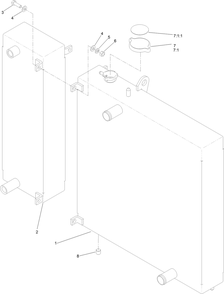 Cooling Assembly No. 121-3330 Diagram and Parts List for 72144 413000000 - 999999999 Toro Lawn Tractor