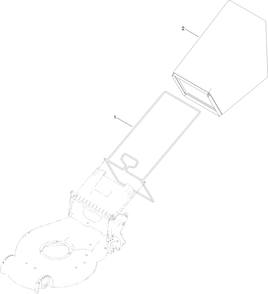 Bag Assembly Diagram and Parts List for 21766 400000000 - 409999999 Toro Lawn Mower