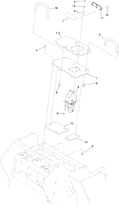 Control Valve And Reference Bar Assembly Diagram and Parts List for 22327 412900000 - 999999999 Toro Lawn Tractor Accessories