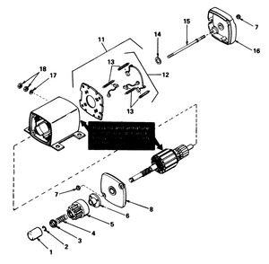 12 Volt Electric Starter No. 33606 Diagram and Parts List for 56125 4000001 - 4999999 Toro Lawn Tractor