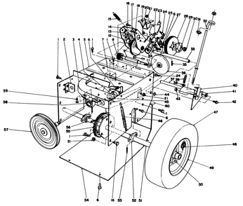 Traction Assembly Diagram and Parts List for 38056 8000001 - 8999999 Toro Snow Blower