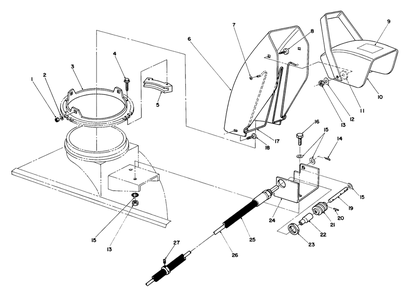 44" Snow Thrower Model No. 30761 (Optional) (Continued) Diagram and Parts List for 30754 7000001 - 7999999 Toro Lawn Tractor