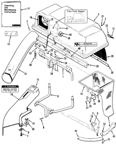 200-Series Easy Twin Rear Grass Bagger-30 In. (76 Cm) Mower Vehicle Identification Number 07-08bl01 Diagram and Parts List for 07-08BL02 2000001 - 2999999 Toro Lawn Tractor Accessories