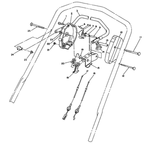 Traction Control Assembly Diagram and Parts List for 26626 1000001 - 1999999 Toro Lawn Mower