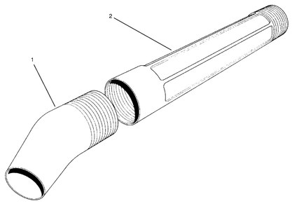 Blower Tube Assembly Diagram and Parts List for 51575 59000001 - 59999999 Toro Leaf Blower / Vacuum