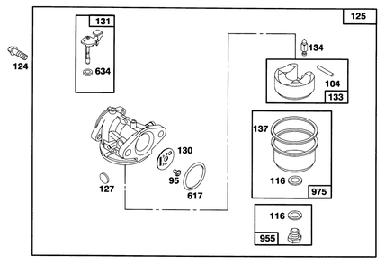 Engine Briggs & Stratton Model 12f802-0667-01 Diagram and Parts List for 20913B 69000001 - 69999999 Toro Lawn Mower