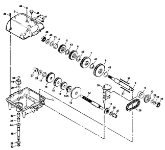 Peerless Transmission Model No. 700-039 Diagram and Parts List for 30175 39000001 - 39999999 Toro Lawn Tractor Accessories