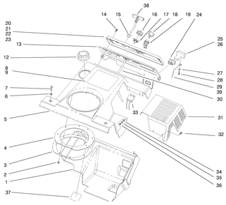 Part Location Diagram of 55-9350 Toro DISCONTINUED