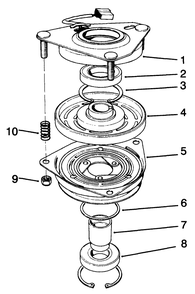 Clutch Assembly No. 54-3200 Diagram and Parts List for 30185 39000001 - 39999999 Toro Lawn Tractor Accessories