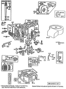 Briggs & Stratton Model No. 195707-0121-01 Diagram and Parts List for 70060 59000001 - 59999999 Toro Lawn Tractor