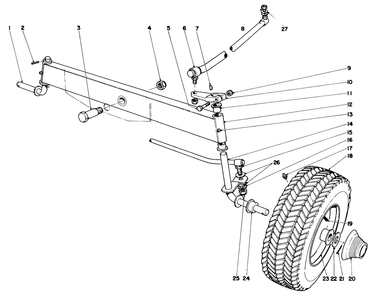 940 Front Axle Assembly Diagram and Parts List for 55150 9000001 - 9999999 Toro Lawn Tractor