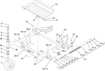 Part Location Diagram of 107-2132 Toro Decal-Warning
