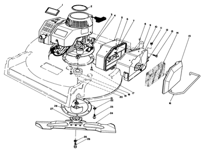 Engine Assembly (Model 22035) Diagram and Parts List for 22035 4000001 - 4999999 Toro Lawn Mower