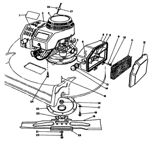 Engine Assembly Diagram and Parts List for 22031 5900001 - 5999999 Toro Lawn Mower