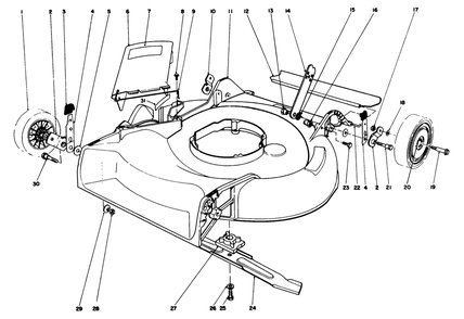 Housing Assembly Diagram and Parts List for 16585C 8000001 - 8999999 Toro Lawn Mower