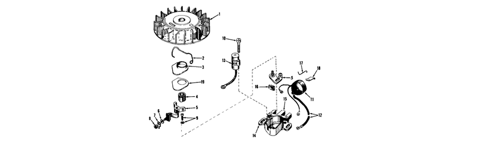 Magneto Model No. 610689a Diagram and Parts List for 58200 1000001 - 1999999 Toro Tiller
