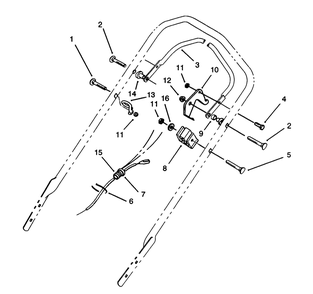 Traction Assembly Diagram and Parts List for 16212B 39000001 - 39999999 Toro Lawn Mower