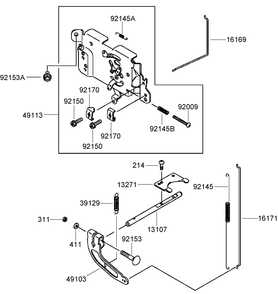 Part Location Diagram of 49113-7011 Toro Panel-Control