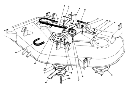 52" Cutting Deck Model No. 55670 (Optional) (Continued) Diagram and Parts List for 55620 9000001 - 9999999 Toro Lawn Tractor